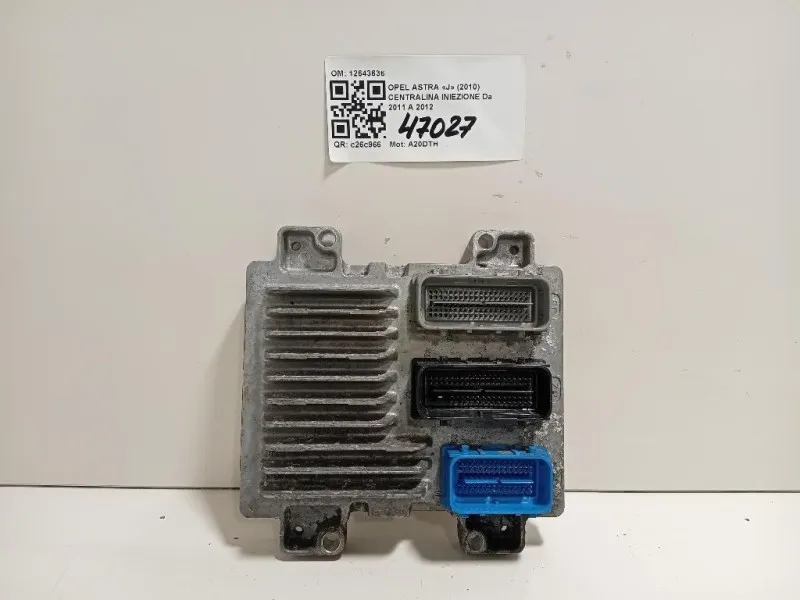 Centralina Iniezione 12643636 Opel Astra J 2010