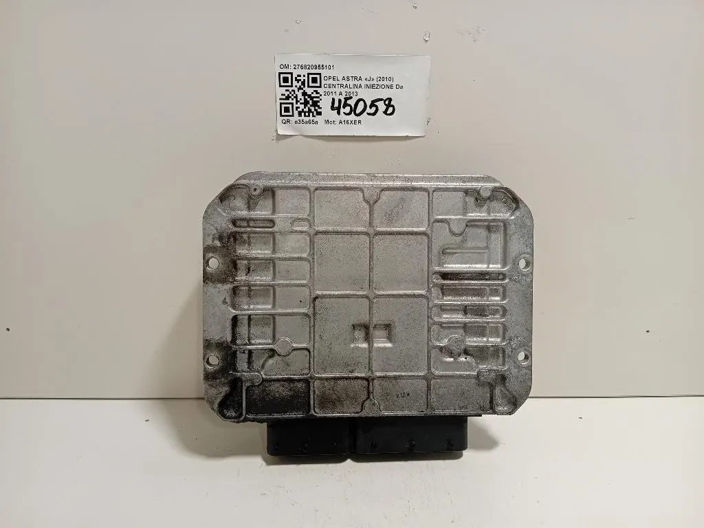 Centralina Iniezione 275820955101 Opel Astra J 2010