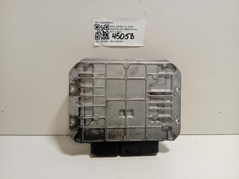 Centralina Iniezione 275820955101 Opel Astra J 2010