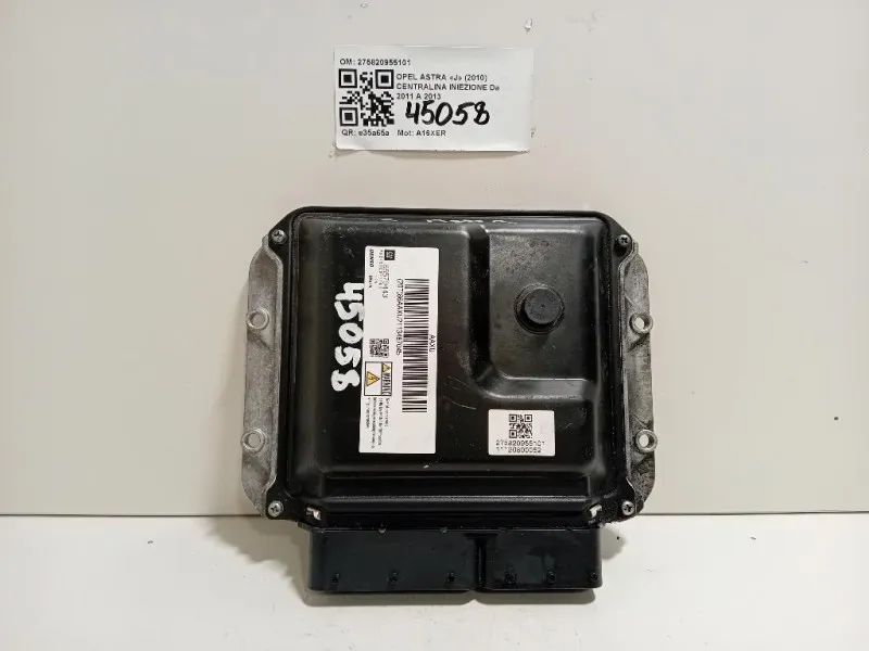 Centralina Iniezione 275820955101 Opel Astra J 2010