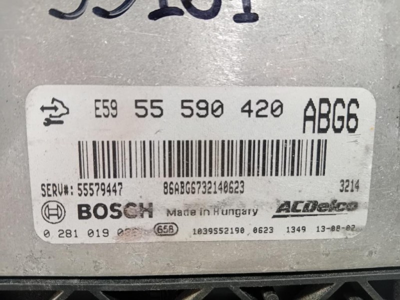 Centralina Iniezione 55590420 Opel Astra J 2010