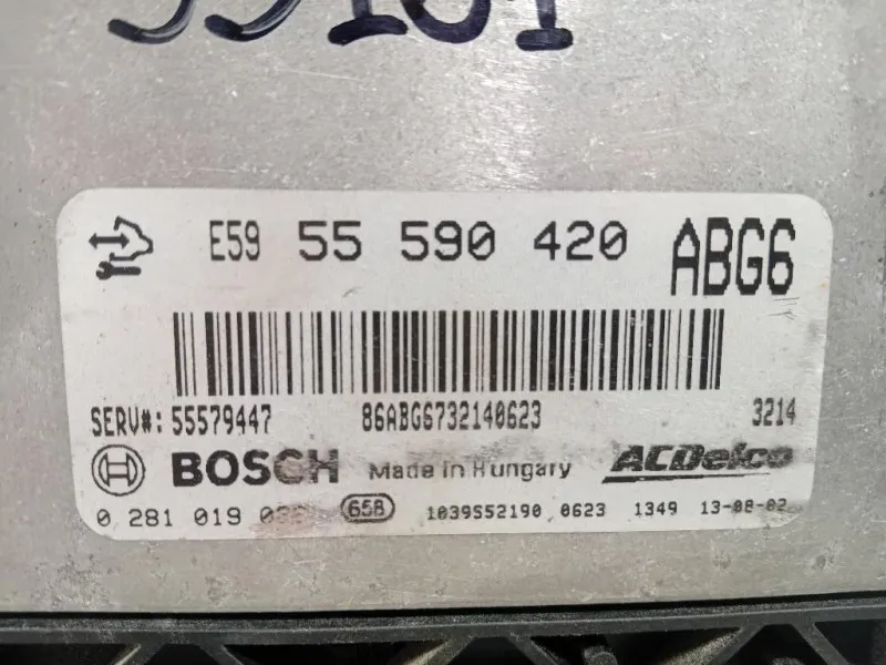 Centralina Iniezione 55590420 Opel Astra J 2010