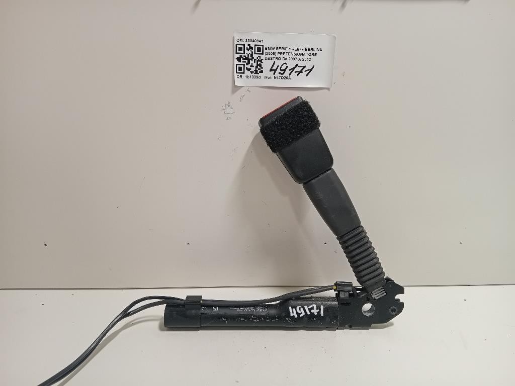 Pretensionatore Destro 33040941 Bmw Serie 1 E87 Berlina 2005
