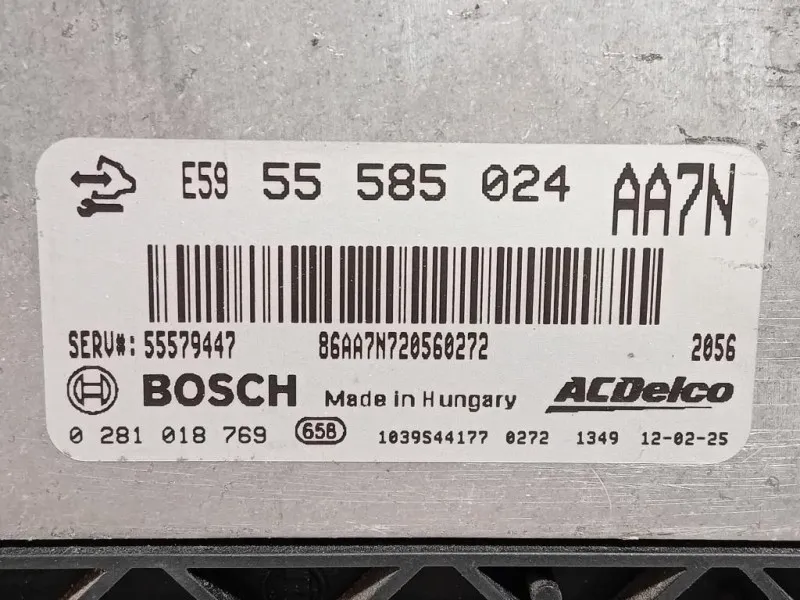 Centralina Iniezione 55585024 Opel Astra J 2012