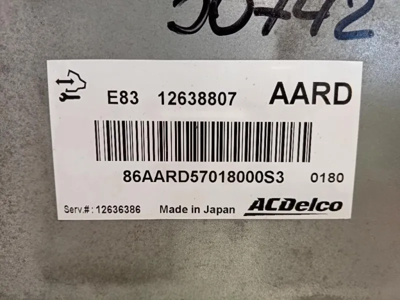 Centralina Iniezione 12638807 Opel Astra J 2012