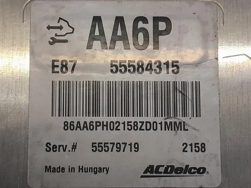 Centralina Iniezione 55584315 Opel Astra J 2012