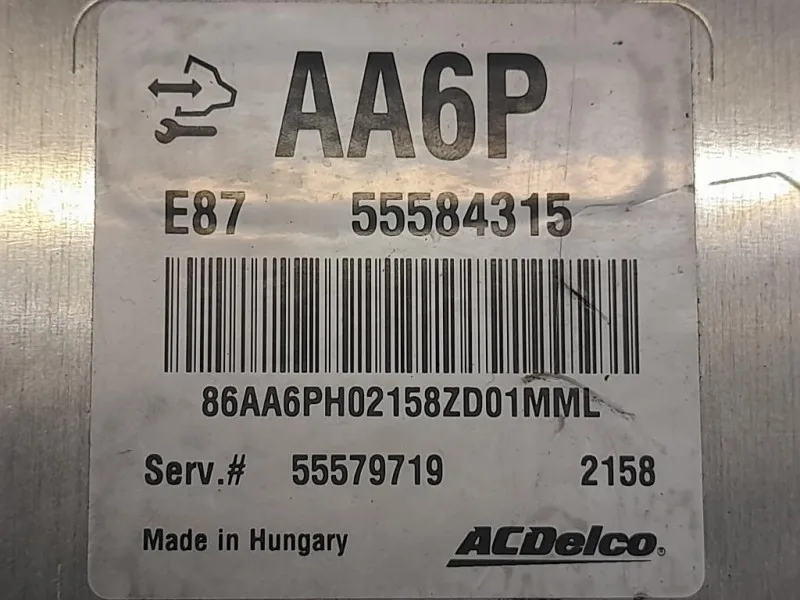 Centralina Iniezione 55584315 Opel Astra J 2012