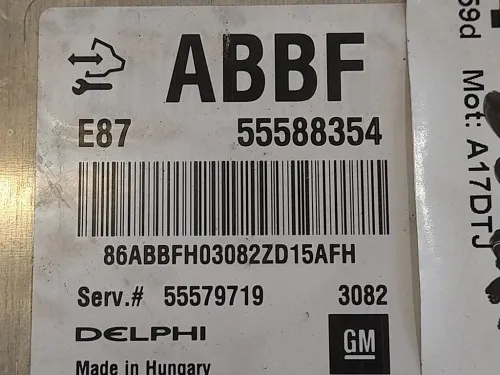 Centralina Iniezione 55579719 Opel Astra J 2012