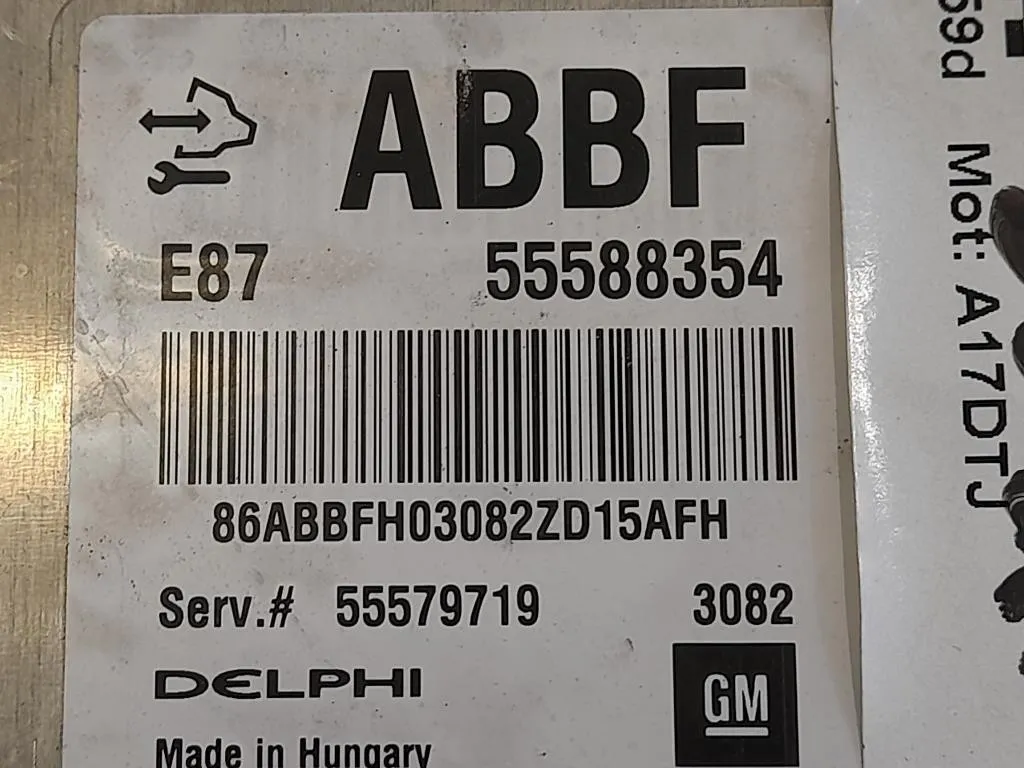 Centralina Iniezione 55579719 Opel Astra J 2012