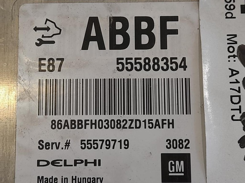 Centralina Iniezione 55579719 Opel Astra J 2012