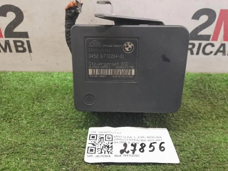 Pompa ABS ANT 3451677221301 Bmw Serie 3 E90 Berlina 2005