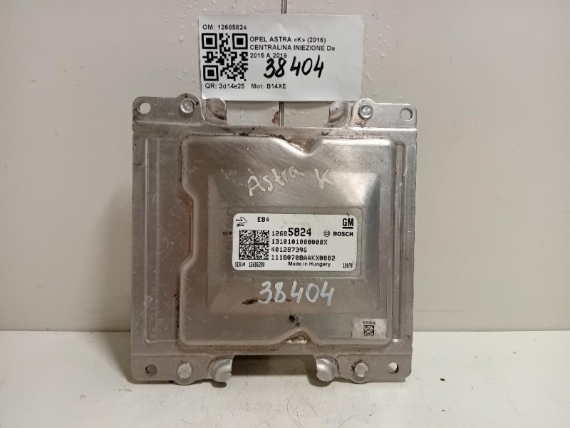 Centralina Iniezione 12685824 Opel Astra K 2016
