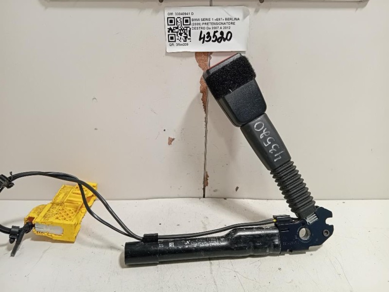 Pretensionatore Destro 33040941 D Bmw Serie 1 F20 Berlina 2012