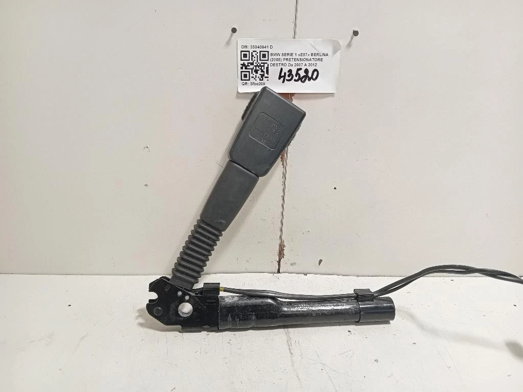 Pretensionatore Destro 33040941 D Bmw Serie 1 F20 Berlina 2012