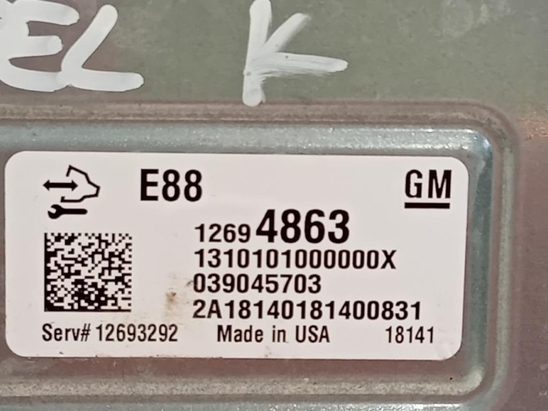 Centralina Iniezione 12694863 Opel Astra K 2016