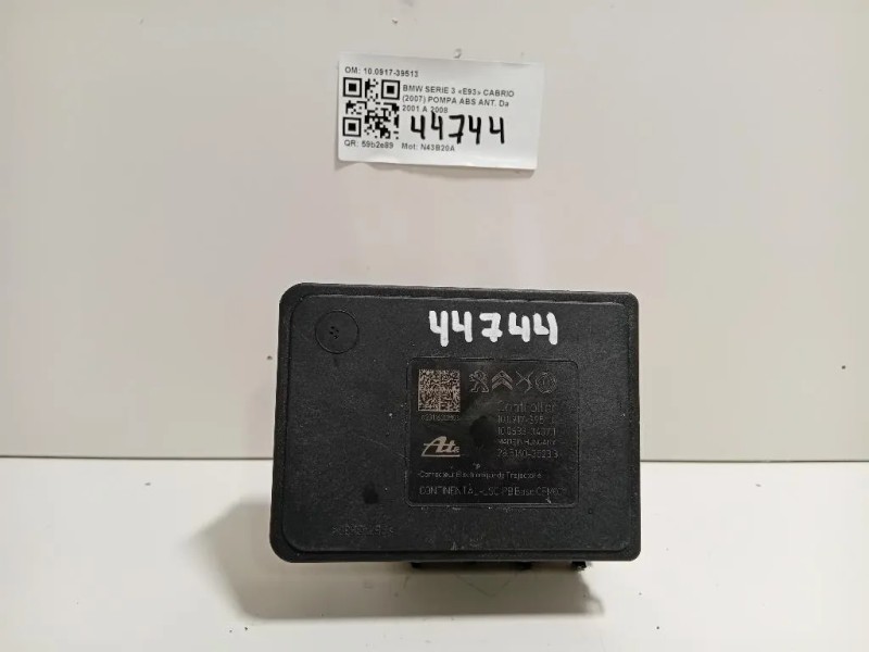 Pompa ABS ANT 100917-39513 Bmw Serie 3 E93 Cabrio 2007