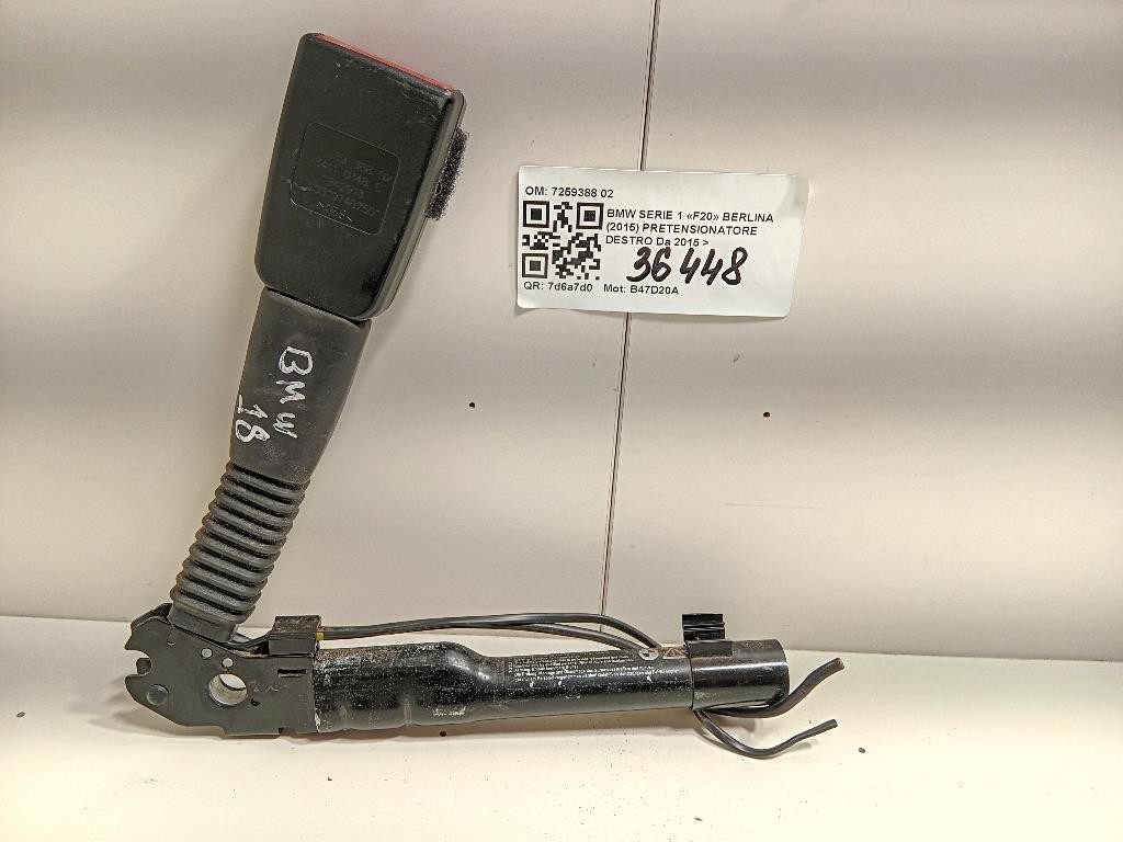 Pretensionatore Destro 7259388 02 Bmw Serie 1 F20 Berlina 2015