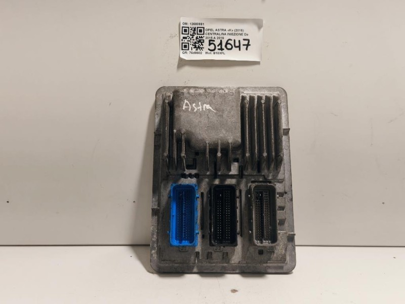 Centralina Iniezione 12680881 Opel Astra K 2016