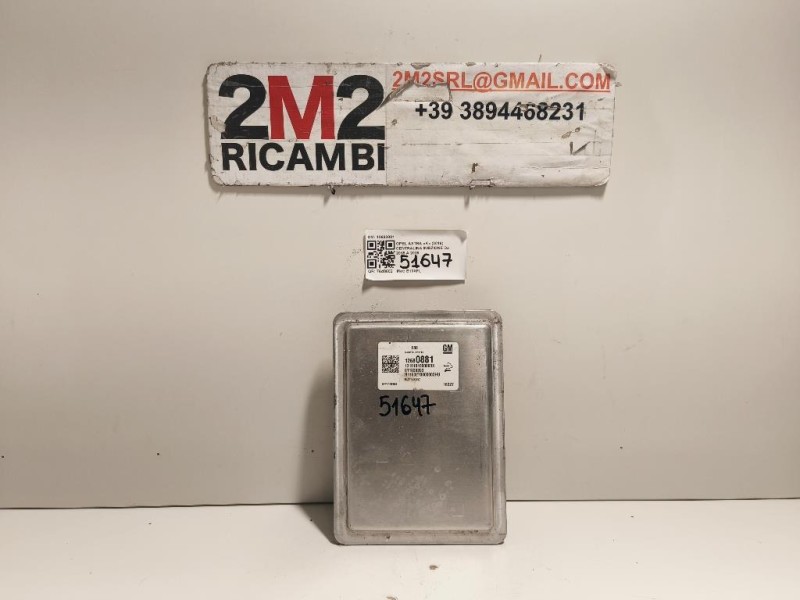 Centralina Iniezione 12680881 Opel Astra K 2016