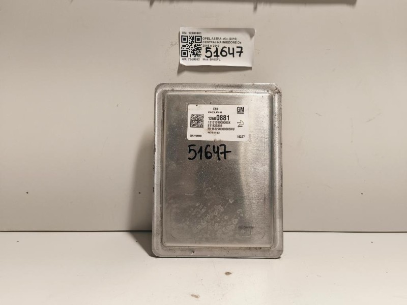 Centralina Iniezione 12680881 Opel Astra K 2016