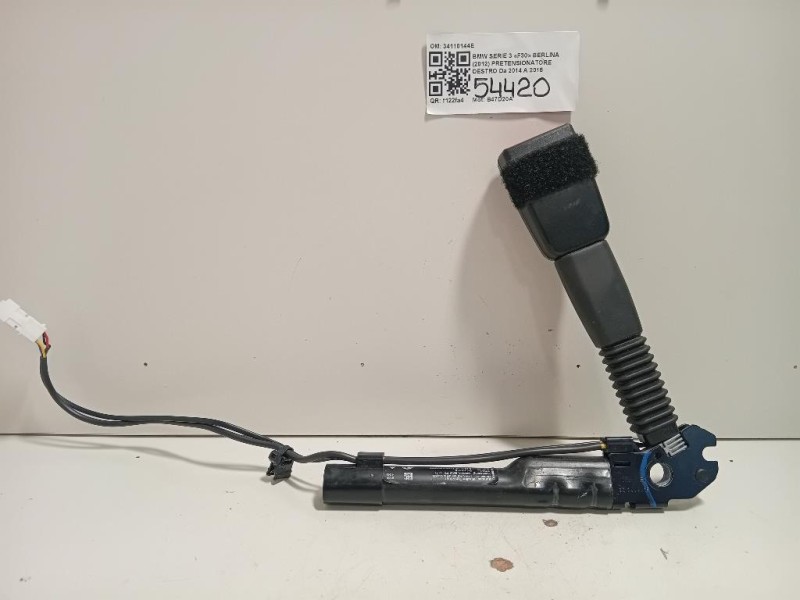 Pretensionatore Destro 34110144E Bmw Serie 3 F30 Berlina 2012