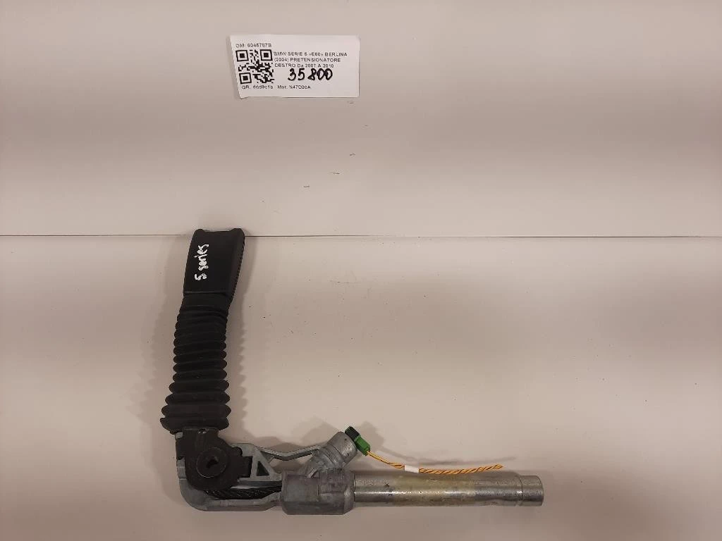 Pretensionatore Destro 6045787B Bmw Serie 5 E60 Berlina 2004