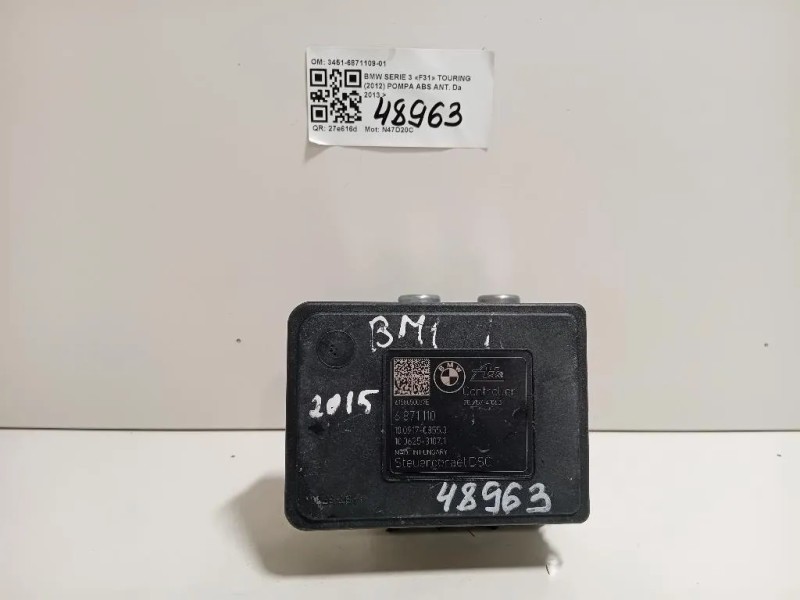 Pompa ABS ANT 3451-6871109-01 Bmw Serie 3 F31 Touring 2012