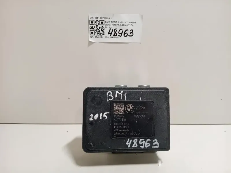 Pompa ABS ANT 3451-6871109-01 Bmw Serie 3 F31 Touring 2012