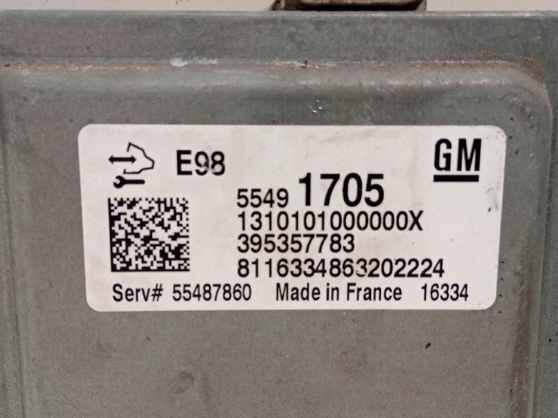 Centralina Iniezione 55491705 Opel Astra K 2016