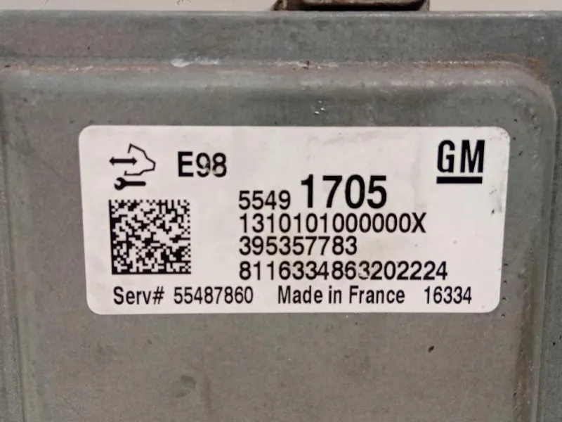 Centralina Iniezione 55491705 Opel Astra K 2016