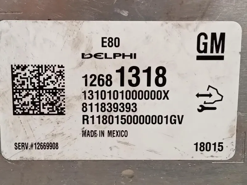 Centralina Iniezione 12681318 Opel Astra K 2016