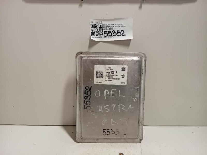 Centralina Iniezione 12681318 Opel Astra K 2016