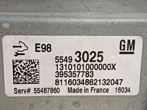 Centralina Iniezione 55493025 Opel Astra K 2019