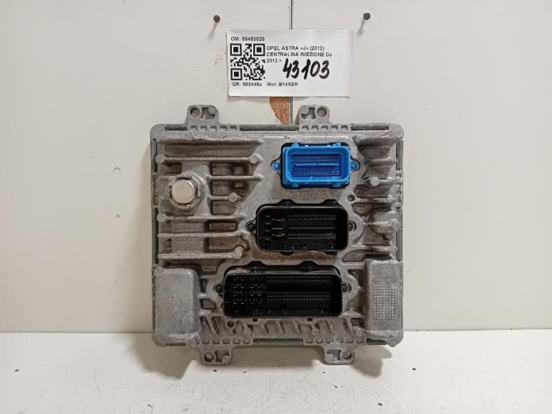 Centralina Iniezione 55493025 Opel Astra K 2019