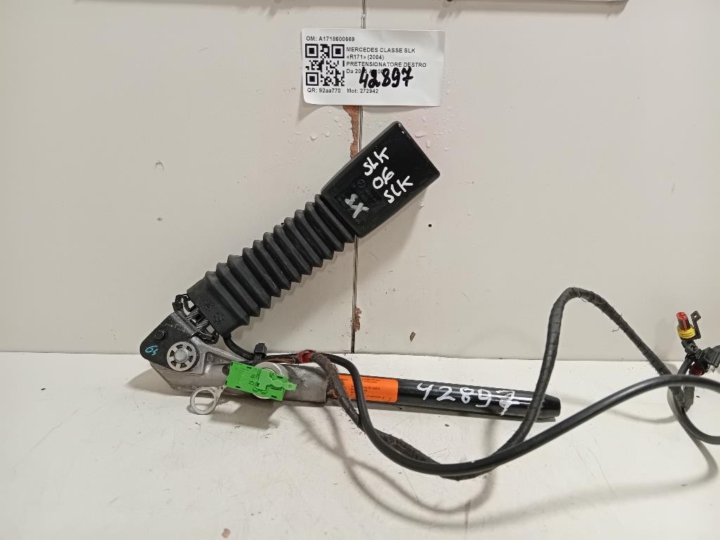 Pretensionatore Destro A1718600669 Mercedes Classe SLK R171 2004