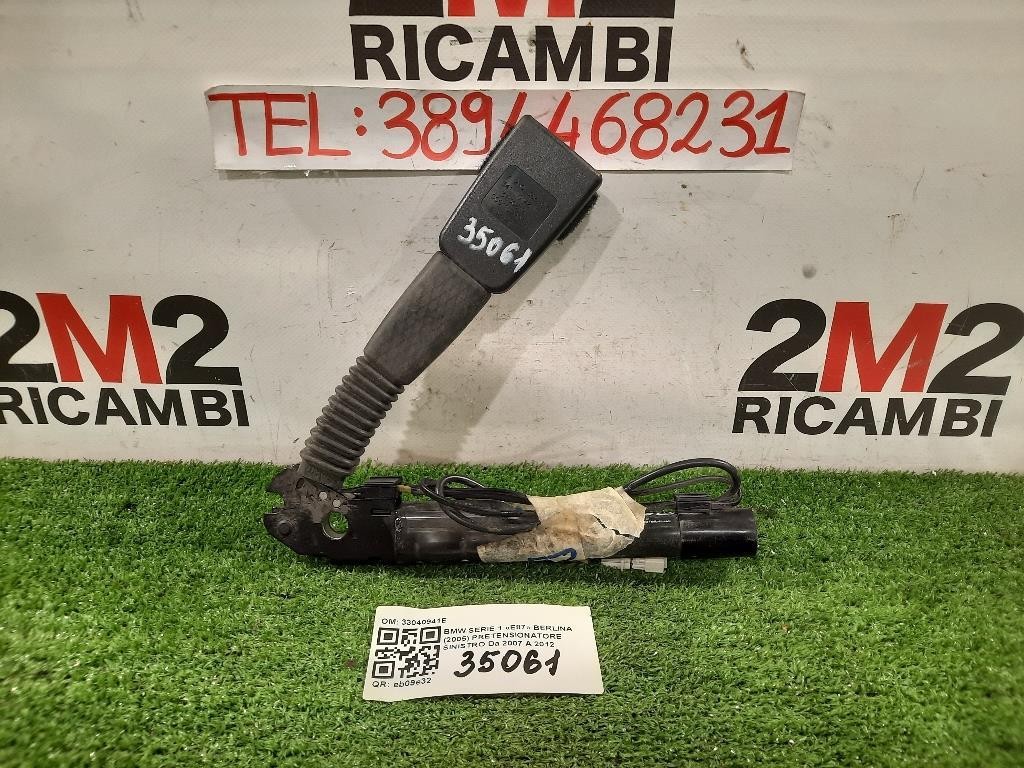 Pretensionatore Sinistro 33040941E Bmw Serie 1 E87 Berlina 2005