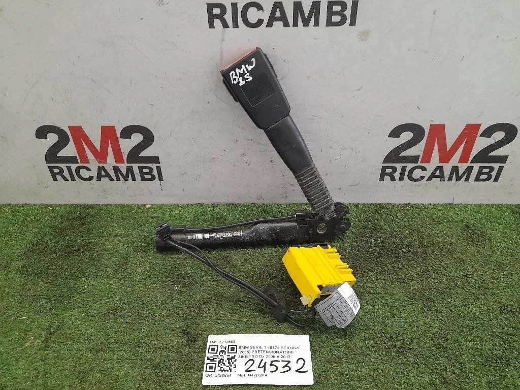 Pretensionatore Sinistro 7213563 Bmw Serie 1 E87 Berlina 2005