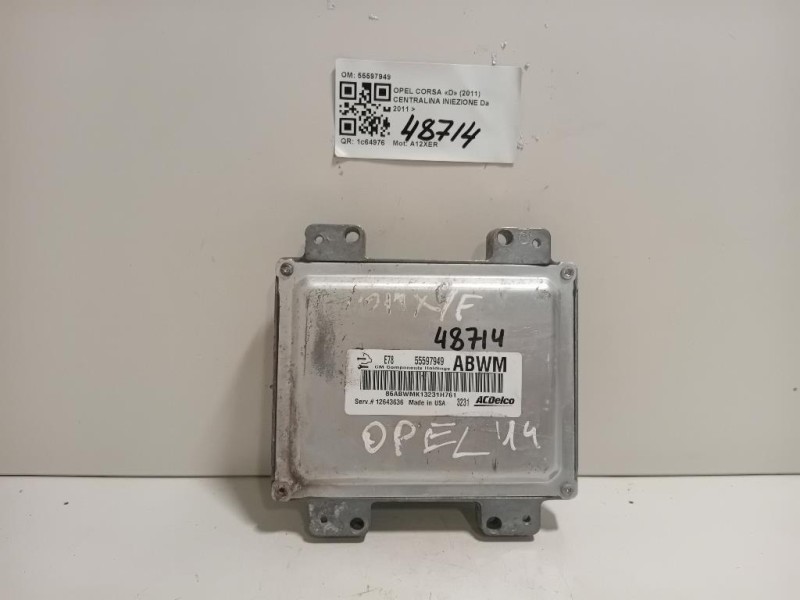 Centralina Iniezione 55597949 Opel Corsa D 2011