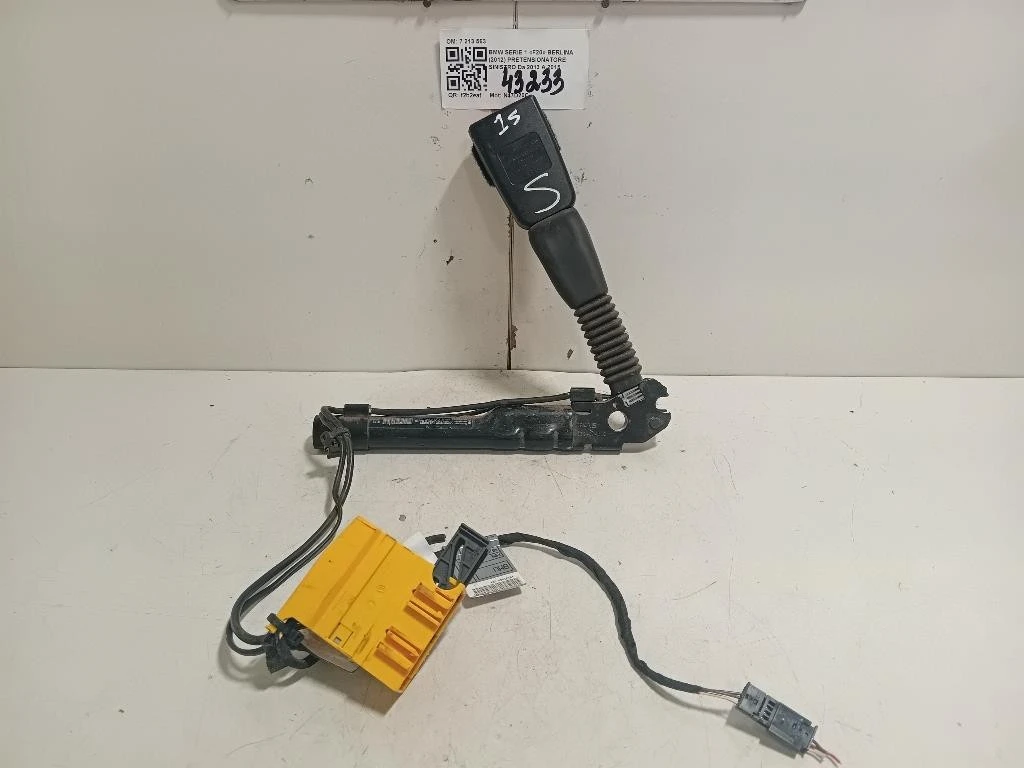 Pretensionatore Sinistro 7213563 Bmw Serie 1 F20 Berlina 2012