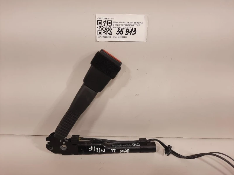 Pretensionatore Sinistro 7259387 03 Bmw Serie 1 F20 Berlina 2012