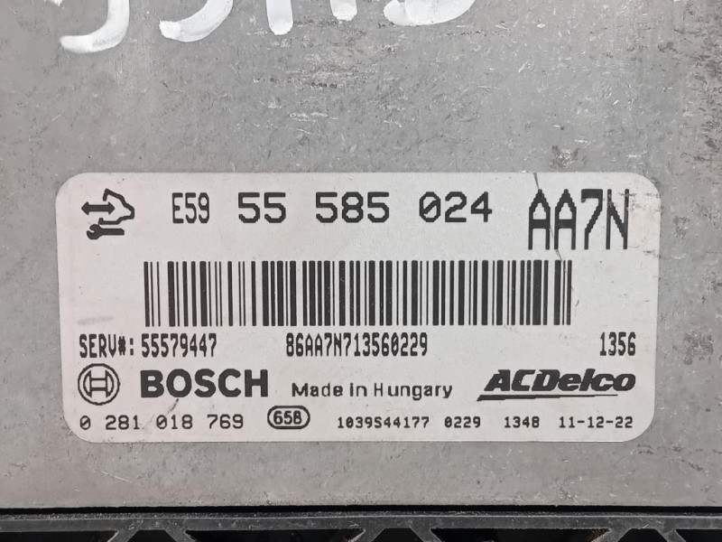 Centralina Iniezione 55585024 Opel Insignia A 2009