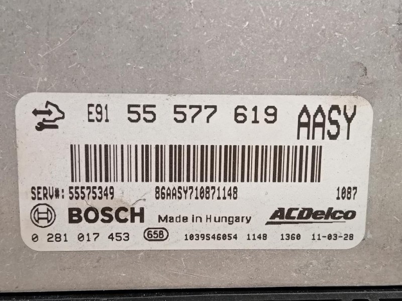 Centralina Iniezione 55 577 619 Opel Insignia A 2009