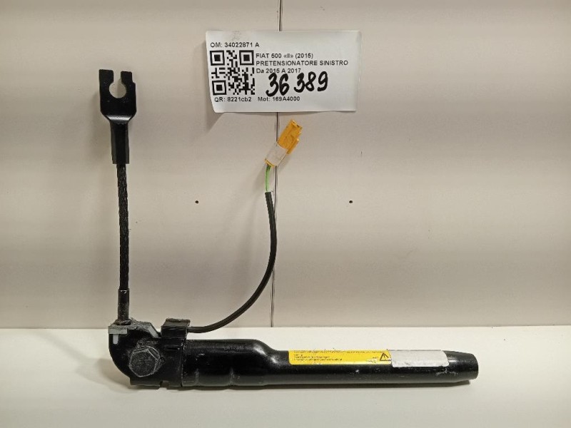Pretensionatore Sinistro 34022871 A Fiat 500 II 2015