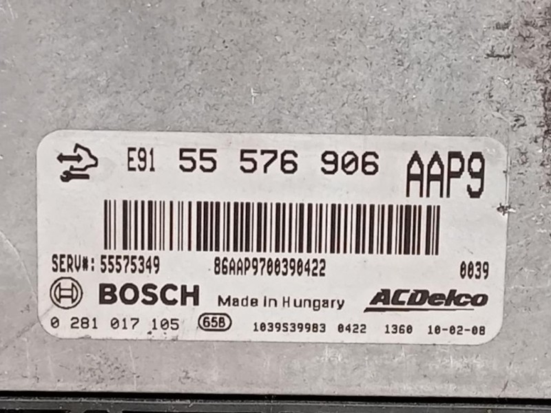 Centralina Iniezione 55576906AAP Opel Insignia A 2009