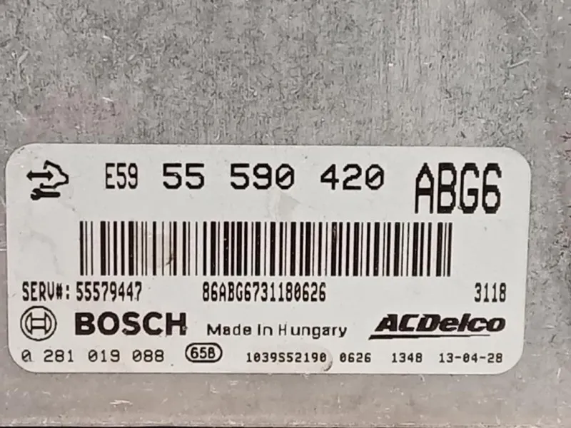 Centralina Iniezione 55590420 Opel Insignia A 2009