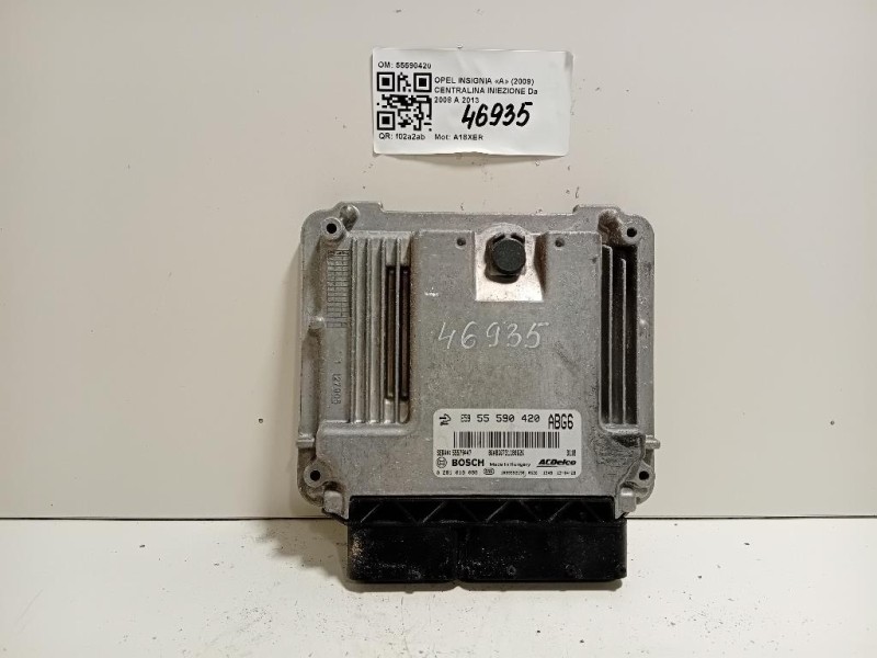 Centralina Iniezione 55590420 Opel Insignia A 2009