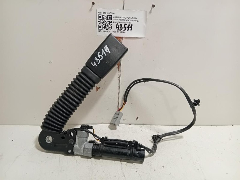 Pretensionatore Sinistro 610183700H Mini MINI Cooper R56 2007