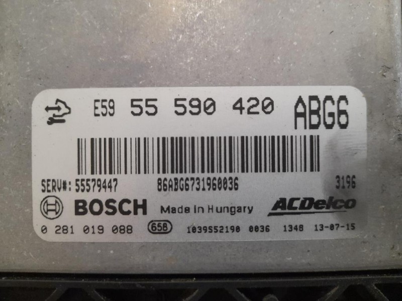 Centralina Iniezione 55590420 Opel Insignia A 2009