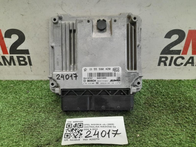 Centralina Iniezione 55590420 Opel Insignia A 2009