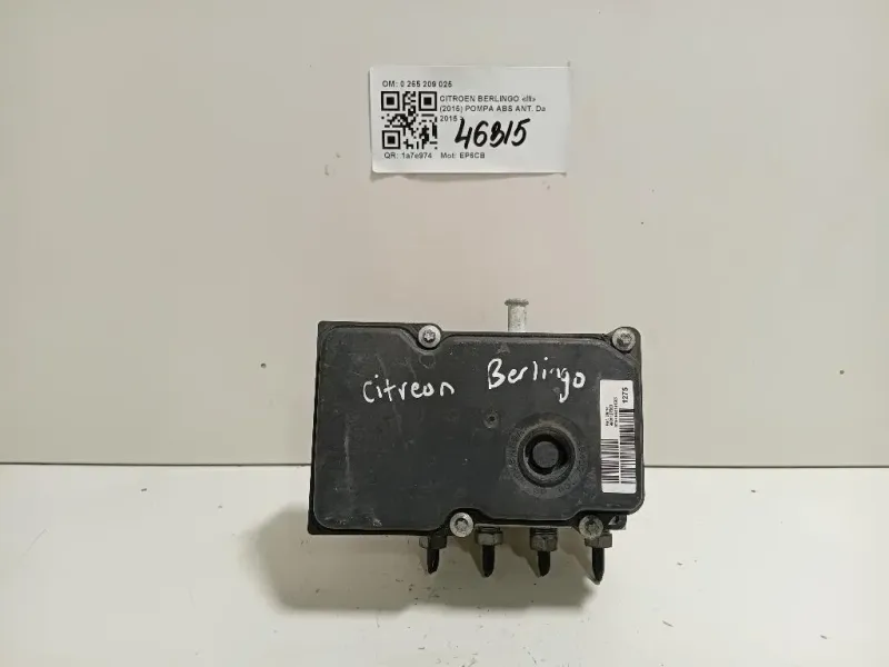 Pompa ABS ANT 9801127580 Citroen Berlingo III 2015